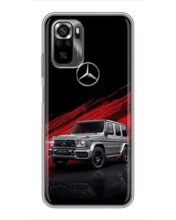 Чехол для Xiaomi POCO M5s с картинкой «Mercedes G-Class красный»