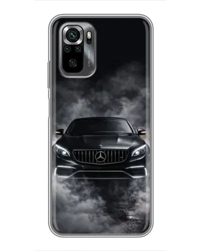 Чехол для Xiaomi POCO M5s с картинкой «Mercedes в дыму»