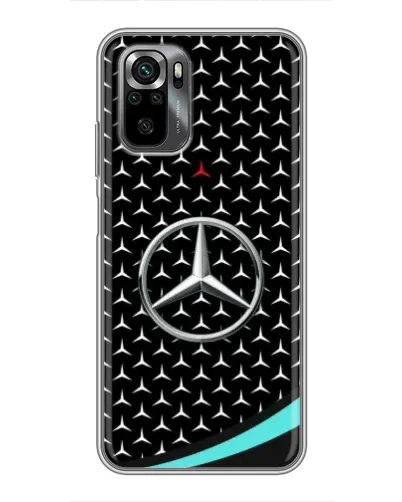 Чехол для Xiaomi POCO M5s с картинкой «Mercedes — бирюзовый акцент»
