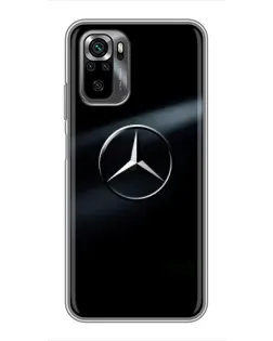 Чехол для Xiaomi POCO M5s с картинкой «Mercedes на металле»