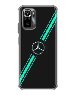 Чехол для Xiaomi POCO M5s с картинкой «Спортивные линии Mercedes»