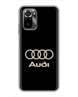Чохол для Xiaomi POCO M5s з картинкою «Audi — золотий логотип»