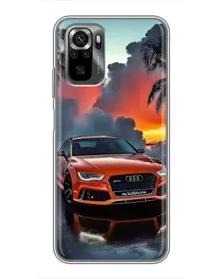 Чохол для Xiaomi POCO M5s з картинкою «Audi — захід сонця»