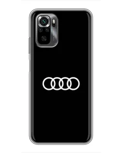 Чохол для Xiaomi POCO M5s з картинкою «Audi White Logo»