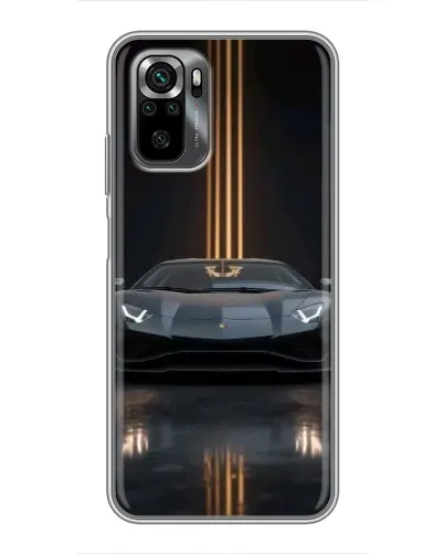 Чехол для Xiaomi POCO M5s с картинкой «Lamborghini золотые линии»