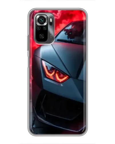 Чехол для Xiaomi POCO M5s с картинкой «Lamborghini красное сияние»