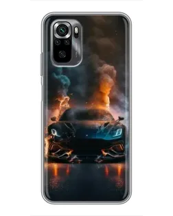 Чехол для Xiaomi POCO M5s с картинкой «Lamborghini дымная эстетика» Чехол для Xiaomi POCO M5s с картинкой «Lamborghini дымная эстетика»