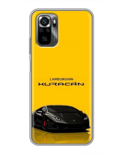 Чехол для Xiaomi POCO M5s с картинкой «Lamborghini Huracan черный»