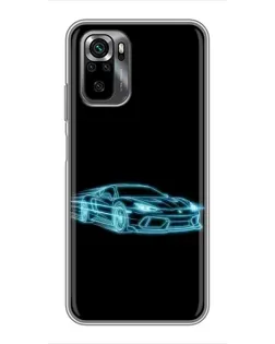 Чехол для Xiaomi POCO M5s с картинкой «Неоновый контур Lamborghini» Чехол для Xiaomi POCO M5s с картинкой «Неоновый контур Lamborghini»