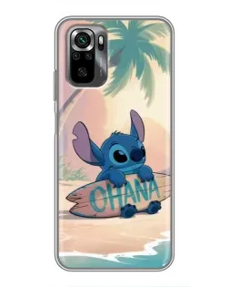 Чехол для Xiaomi POCO M5s с картинкой «Стич на серфе»