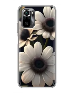 Чехол для Xiaomi POCO M5s с картинкой «Белые маргаритки макро»
