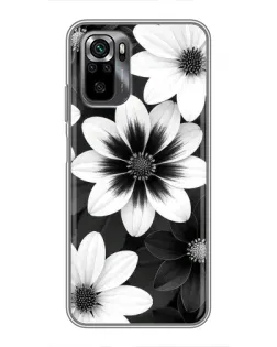 Чехол для Xiaomi POCO M5s с картинкой «Монохромные астры»