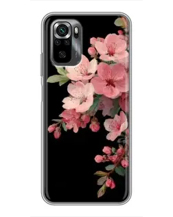 Чехол для Xiaomi POCO M5s с картинкой «Розовая ветка сакуры»