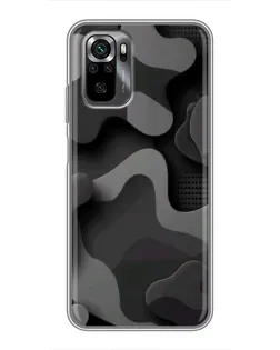 Чехол для Xiaomi POCO M5s с картинкой «Темный абстрактный камуфляж»