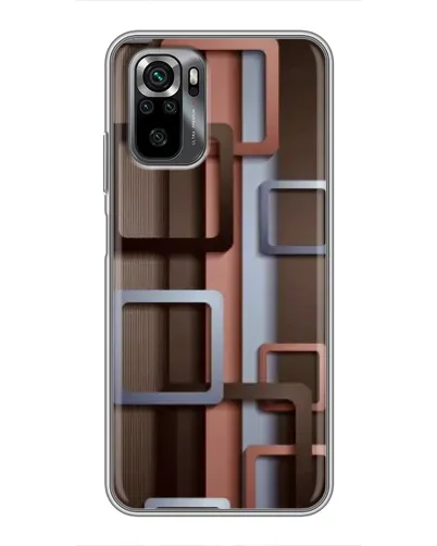 Чехол для Xiaomi POCO M5s с картинкой «Коричневые объемные квадраты» Чехол для Xiaomi POCO M5s с картинкой «Коричневые объемные квадраты»