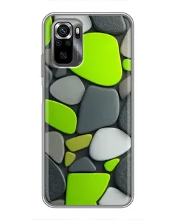 Чехол для Xiaomi POCO M5s с картинкой «Яркая неоновая галька»