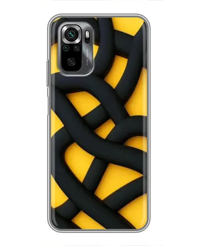 Чехол для Xiaomi POCO M5s с картинкой «Черное желтое переплетение» Чехол для Xiaomi POCO M5s с картинкой «Черное желтое переплетение»