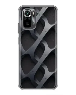 Чехол для Xiaomi POCO M5s с картинкой «Объемное серое плетение»