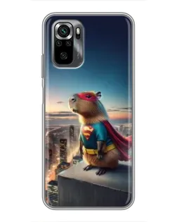 Чехол для Xiaomi POCO M5s с картинкой «Капи-мен супергерой»