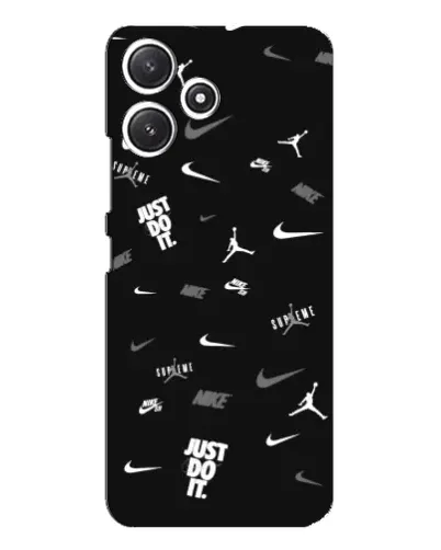 Чехол для Xiaomi POCO M6 Pro (5G) с картинкой «Nike Black Pattern» Чехол для Xiaomi POCO M6 Pro (5G) с картинкой «Nike Black Pattern»