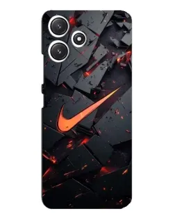 Чехол для Xiaomi POCO M6 Pro (5G) с картинкой «Nike — эффект разломов»