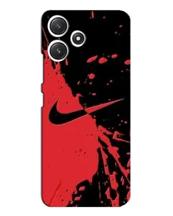 Чохол для Xiaomi POCO M6 Pro (5G) з картинкою «Червоні бризки Nike»