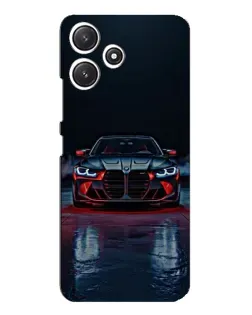 Чехол для Xiaomi POCO M6 Pro (5G) с картинкой «BMW на мокрой дороге»