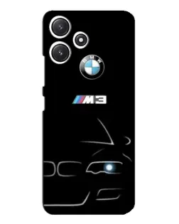 Чехол для Xiaomi POCO M6 Pro (5G) с картинкой «Минималистичный принт BMW M3»