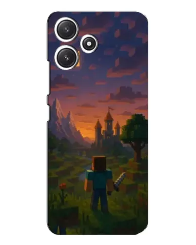 Чехол для Xiaomi POCO M6 Pro (5G) с картинкой «Стив у башни»