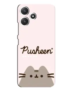Чехол для Xiaomi POCO M6 Pro (5G) с картинкой «Pusheen логотип»