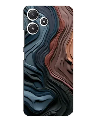Чехол для Xiaomi POCO M6 Pro (5G) с картинкой «Цветные волны каньона»