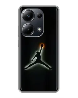 Чехол для Xiaomi POCO M6 Pro с картинкой «Jordan Gradient Logo»
