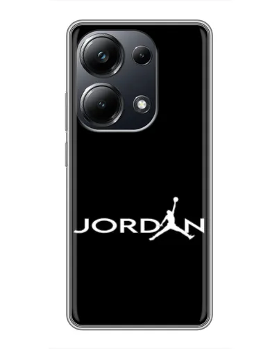 Чехол для Xiaomi POCO M6 Pro с картинкой «Jordan White Logo» Чехол для Xiaomi POCO M6 Pro с картинкой «Jordan White Logo»