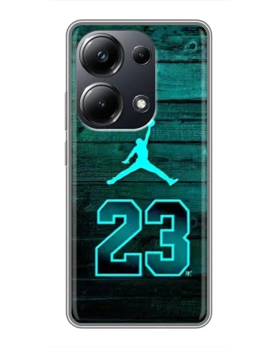 Чехол для Xiaomi POCO M6 Pro с картинкой «Jordan Cyan 23» Чехол для Xiaomi POCO M6 Pro с картинкой «Jordan Cyan 23»