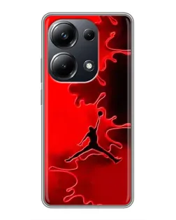 Чехол для Xiaomi POCO M6 Pro с картинкой «Jordan Red Smoke»