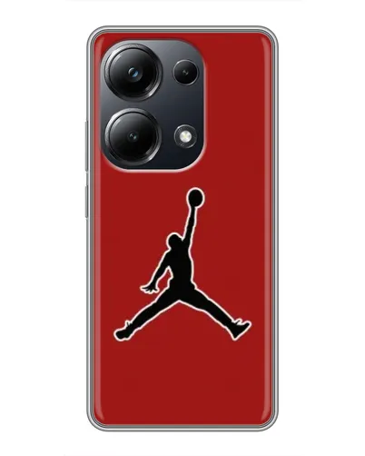 Чехол для Xiaomi POCO M6 Pro с картинкой «Jordan Red Back» Чехол для Xiaomi POCO M6 Pro с картинкой «Jordan Red Back»