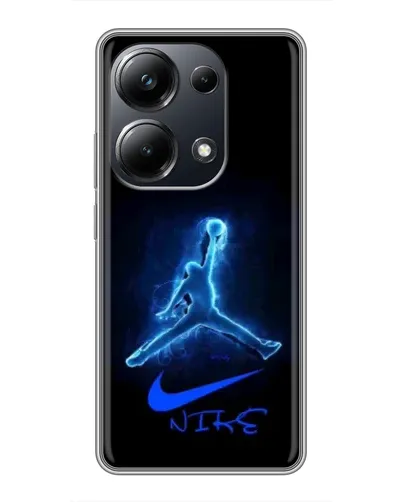 Чехол для Xiaomi POCO M6 Pro с картинкой «Jordan Neon Blue» Чехол для Xiaomi POCO M6 Pro с картинкой «Jordan Neon Blue»