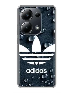 Чехол для Xiaomi POCO M6 Pro с картинкой «Adidas Trefoil Blue»