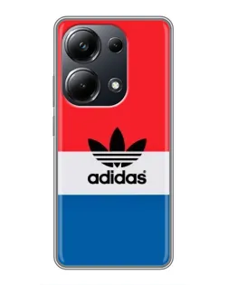 Чехол для Xiaomi POCO M6 Pro с картинкой «Ретро блоки Adidas»