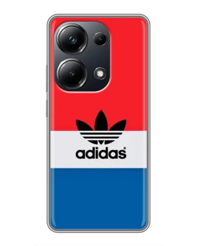 Чехол для Xiaomi POCO M6 Pro с картинкой «Ретро блоки Adidas» Чехол для Xiaomi POCO M6 Pro с картинкой «Ретро блоки Adidas»
