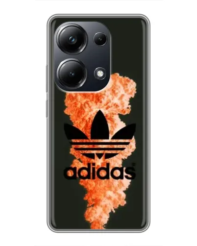 Чехол для Xiaomi POCO M6 Pro с картинкой «Оранжевый дым Adidas» Чехол для Xiaomi POCO M6 Pro с картинкой «Оранжевый дым Adidas»