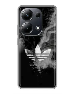 Чехол для Xiaomi POCO M6 Pro с картинкой «Абстрактный дым Adidas»