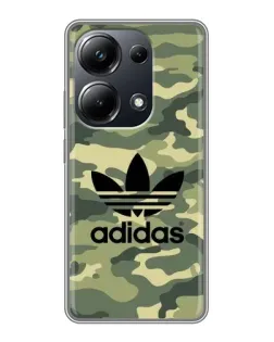 Чехол для Xiaomi POCO M6 Pro с картинкой «Милитари стиль Adidas»