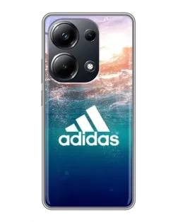 Чехол для Xiaomi POCO M6 Pro с картинкой «Океанская глубина адидас»