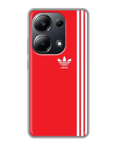 Чехол для Xiaomi POCO M6 Pro с картинкой «Красный минимализм Adidas» Чехол для Xiaomi POCO M6 Pro с картинкой «Красный минимализм Adidas»