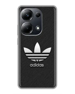 Чехол для Xiaomi POCO M6 Pro с картинкой «Adidas Карбоновая текстура»