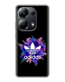 Чехол для Xiaomi POCO M6 Pro с картинкой «Взрыв красок Adidas»