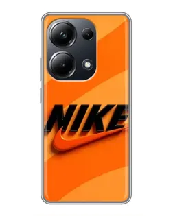 Чехол для Xiaomi POCO M6 Pro с картинкой «Оранжевый драйв Nike»