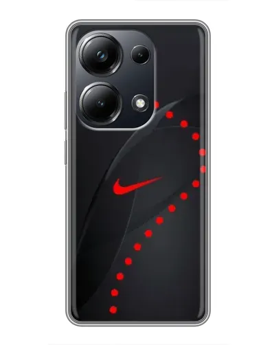 Чехол для Xiaomi POCO M6 Pro с картинкой «Абстрактный дизайн Nike»