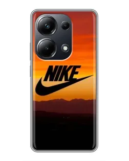 Чехол для Xiaomi POCO M6 Pro с картинкой «Nike — вечерний горизонт»